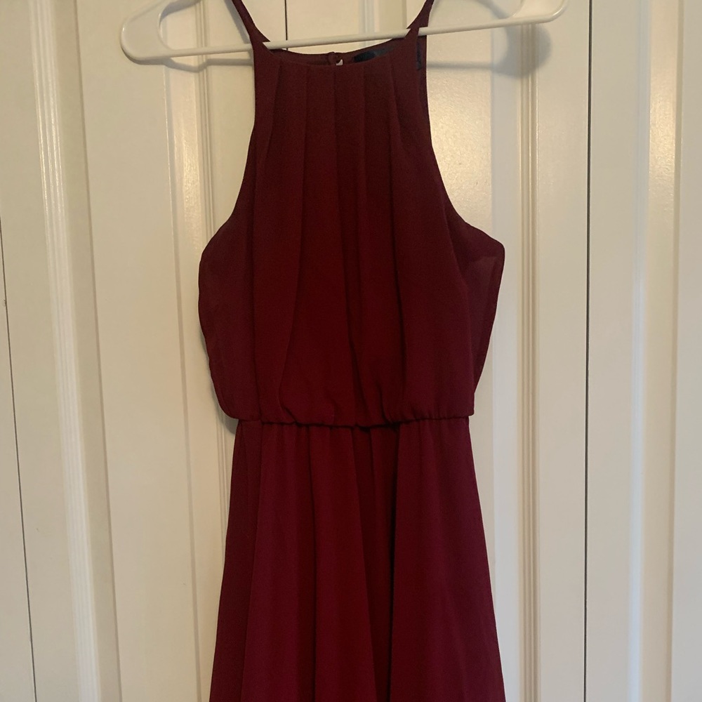Blue rain evening formal dress